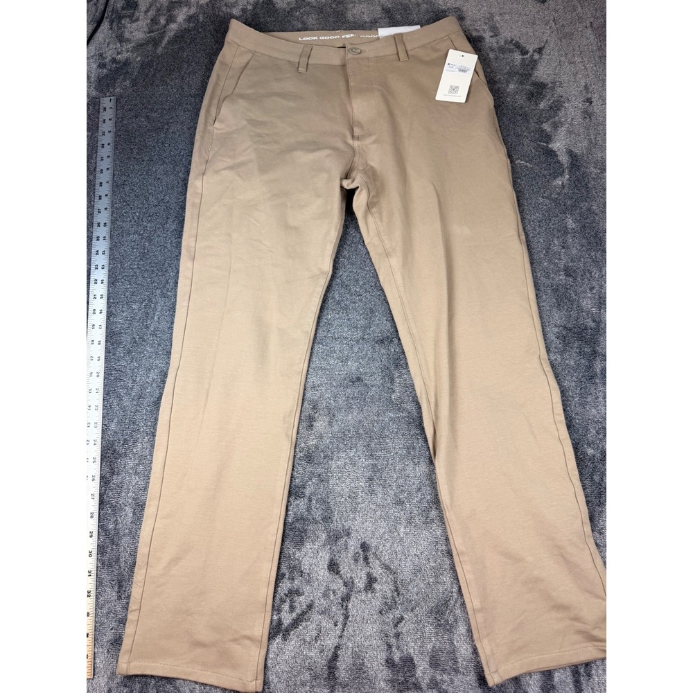 NEW True Classic Mens Lightweight Stretch Chino Pants Khaki 34x32 TCT4754WTKHAI